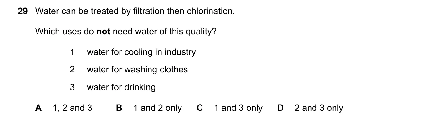 Question 29, June 2019, 0620 Paper 22