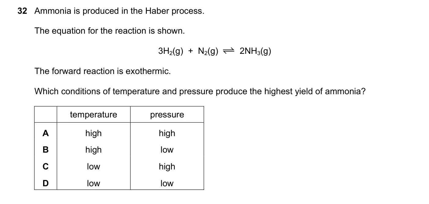 Question 32, June 2019, 0620 Paper 22