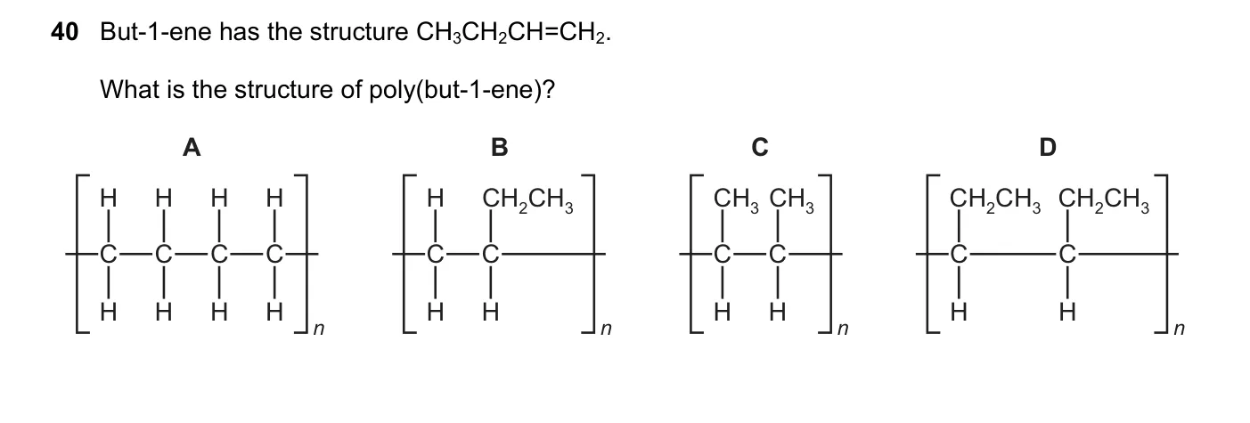 Question 40, June 2019, 0620 Paper 22