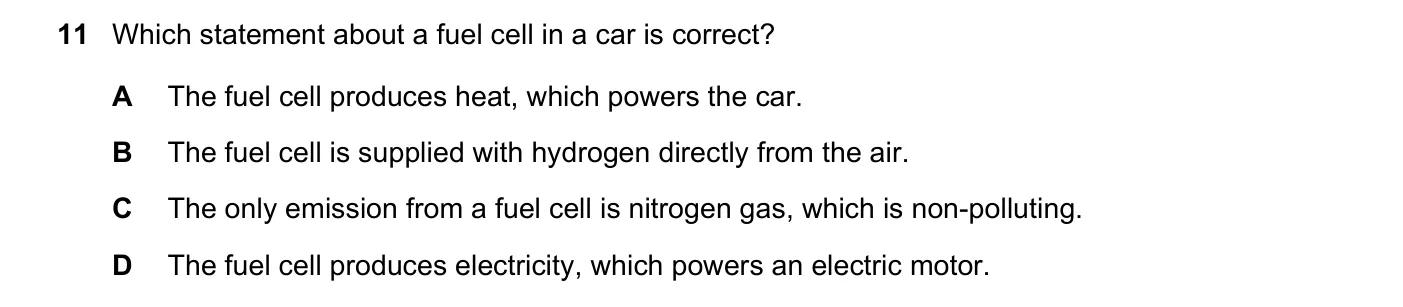 Question 11, June 2019, 0620 Paper 23