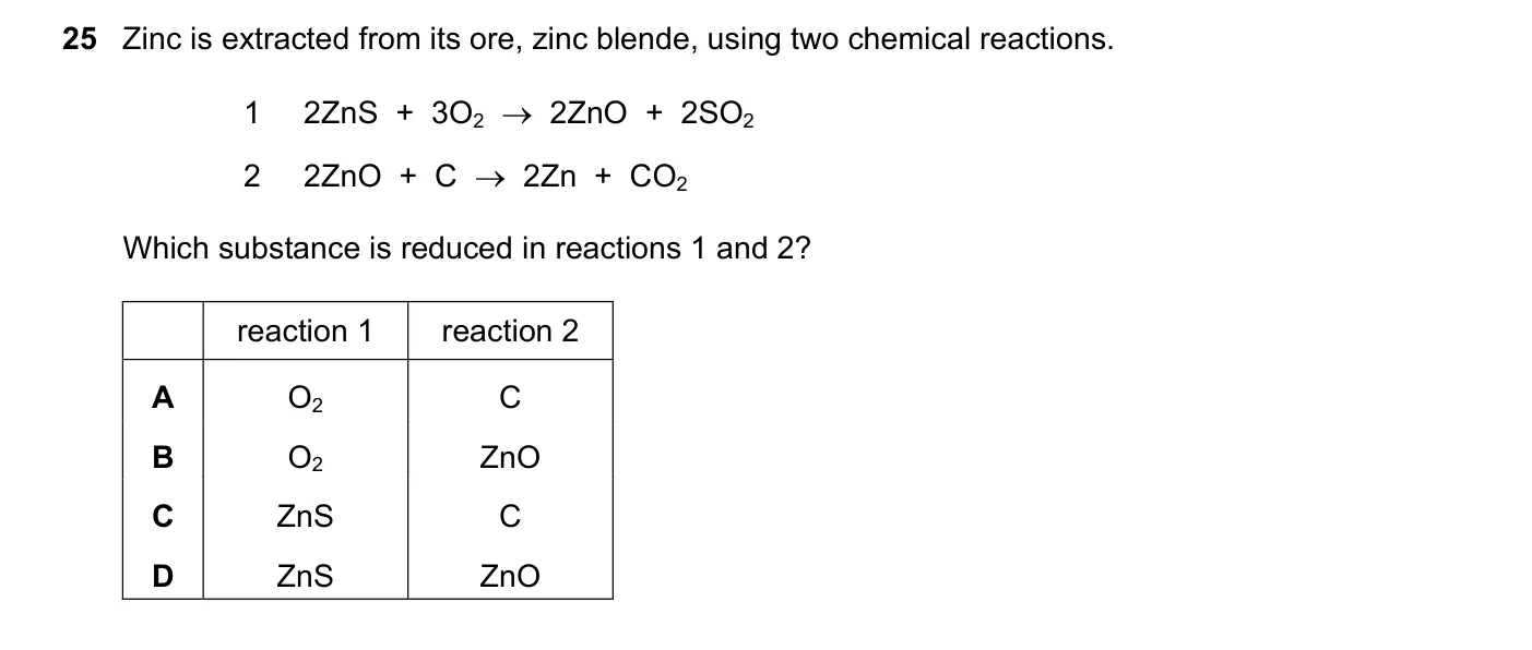 Question 25, June 2019, 0620 Paper 23