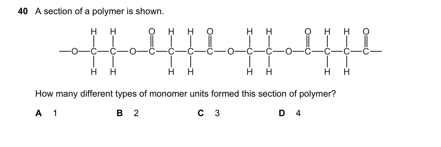 Question 40, June 2019, 0620 Paper 23