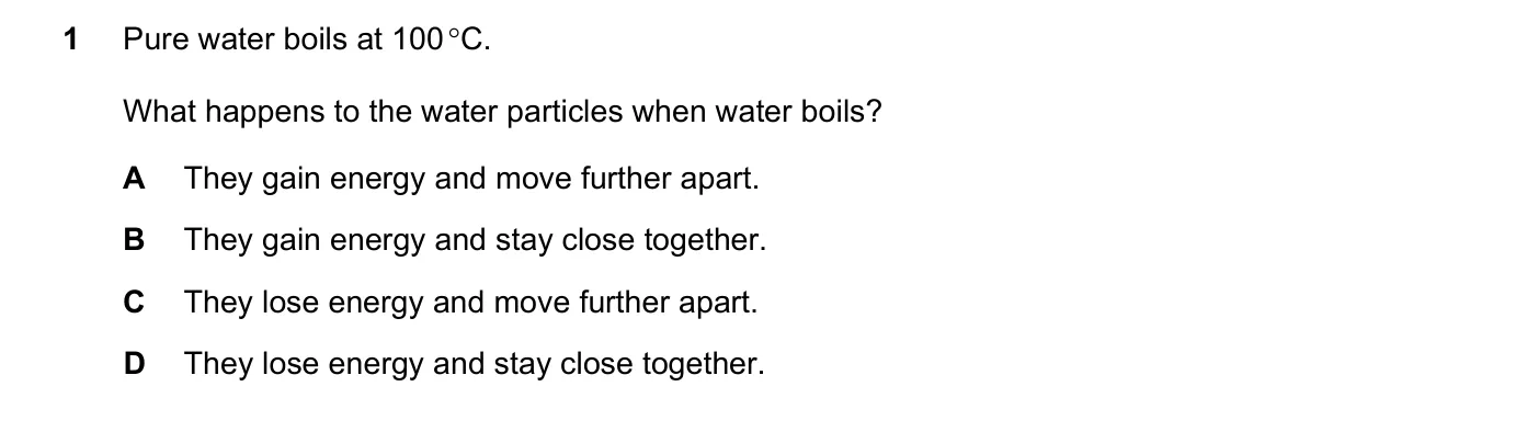 Question 1, March 2019, 0620 Paper 22