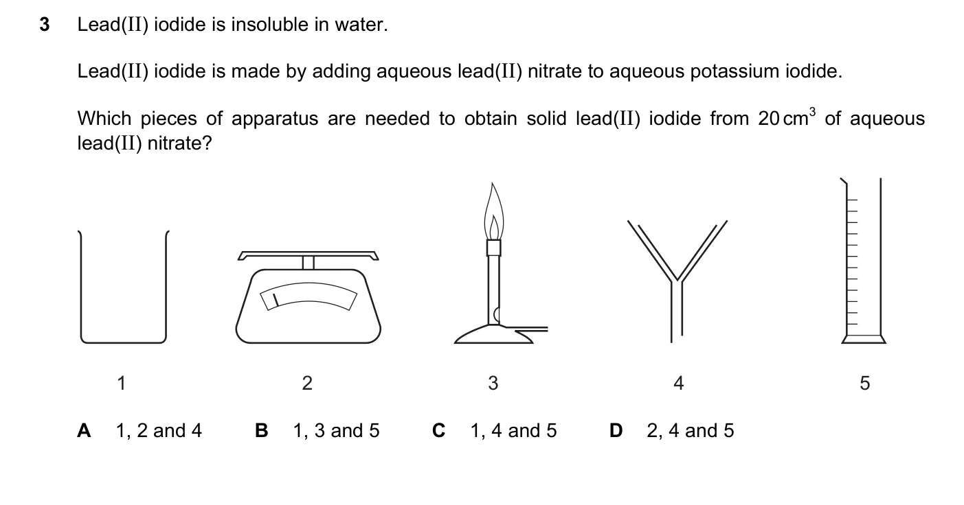 Question 3, March 2019, 0620 Paper 22