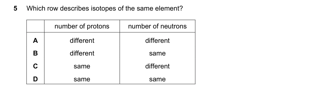 Question 5, March 2019, 0620 Paper 22