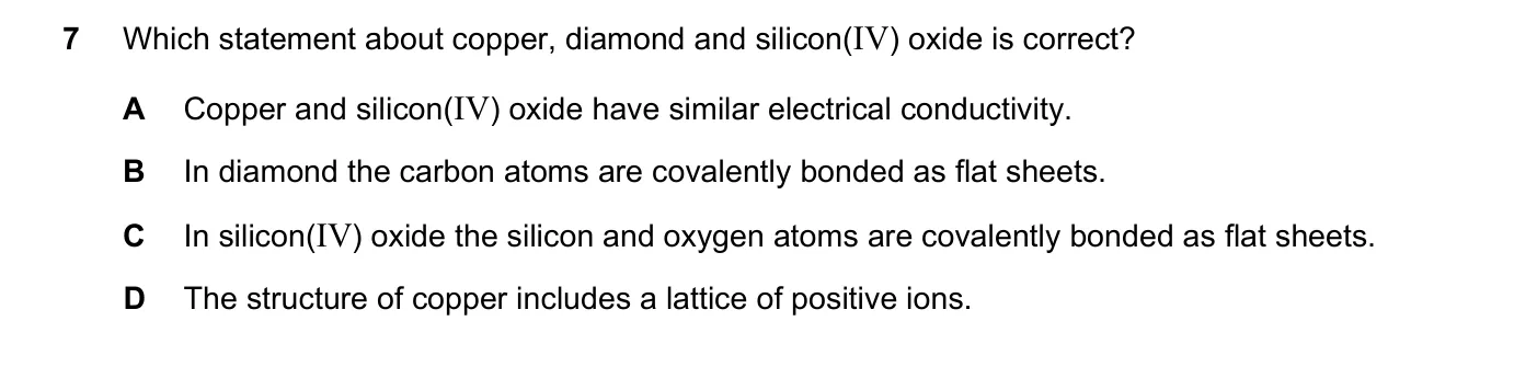 Question 7, March 2019, 0620 Paper 22