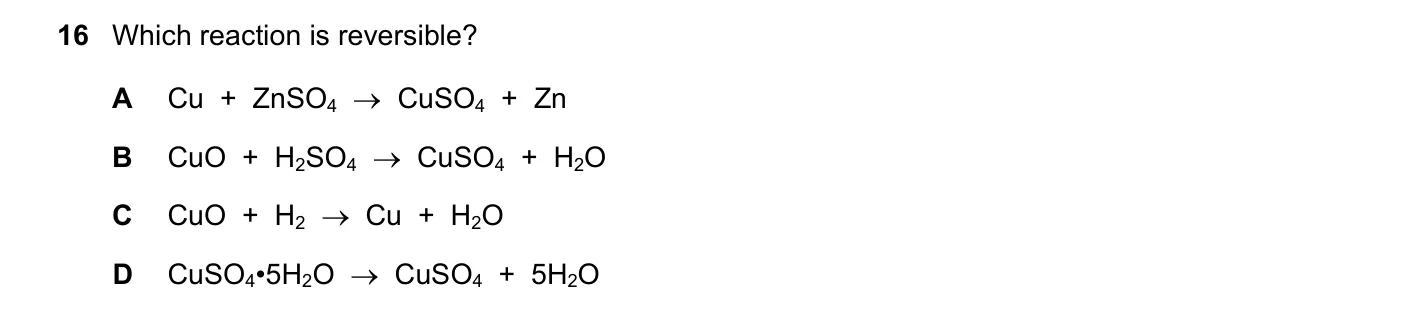 Question 16, March 2019, 0620 Paper 22