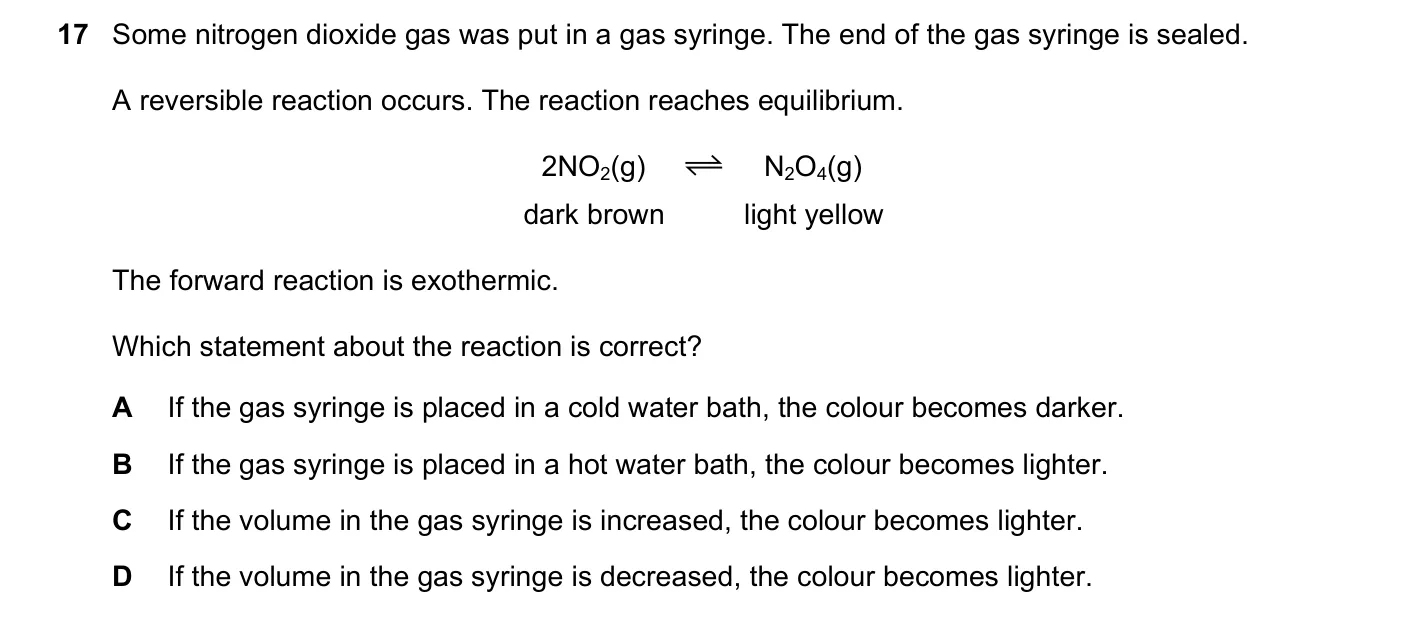 Question 17, March 2019, 0620 Paper 22