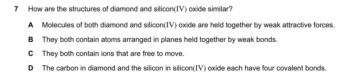 Question 7, November 2019, 0620 Paper 21
