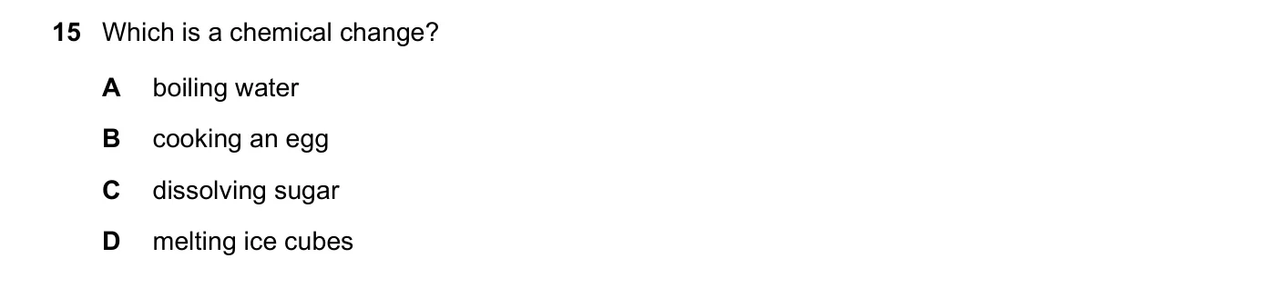 Question 15, November 2019, 0620 Paper 21