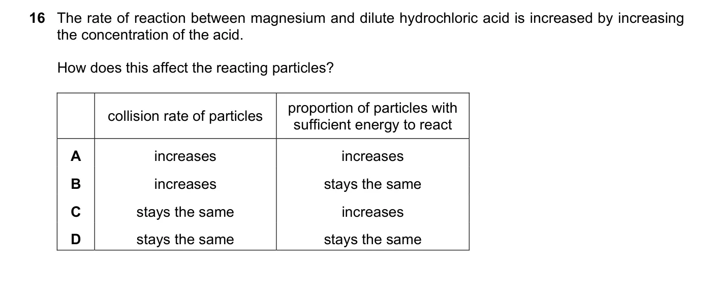 Question 16, November 2019, 0620 Paper 21