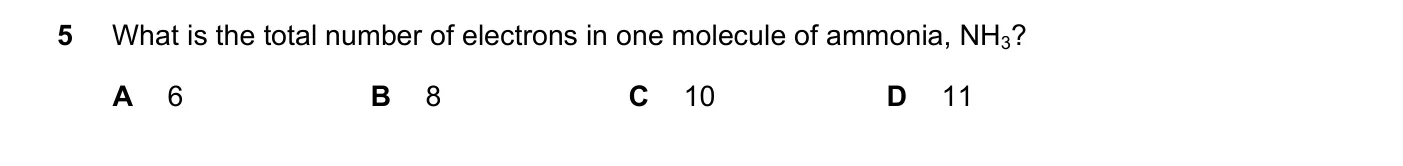 Question 5, November 2019, 0620 Paper 22