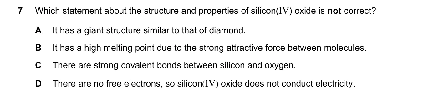 Question 7, November 2019, 0620 Paper 22