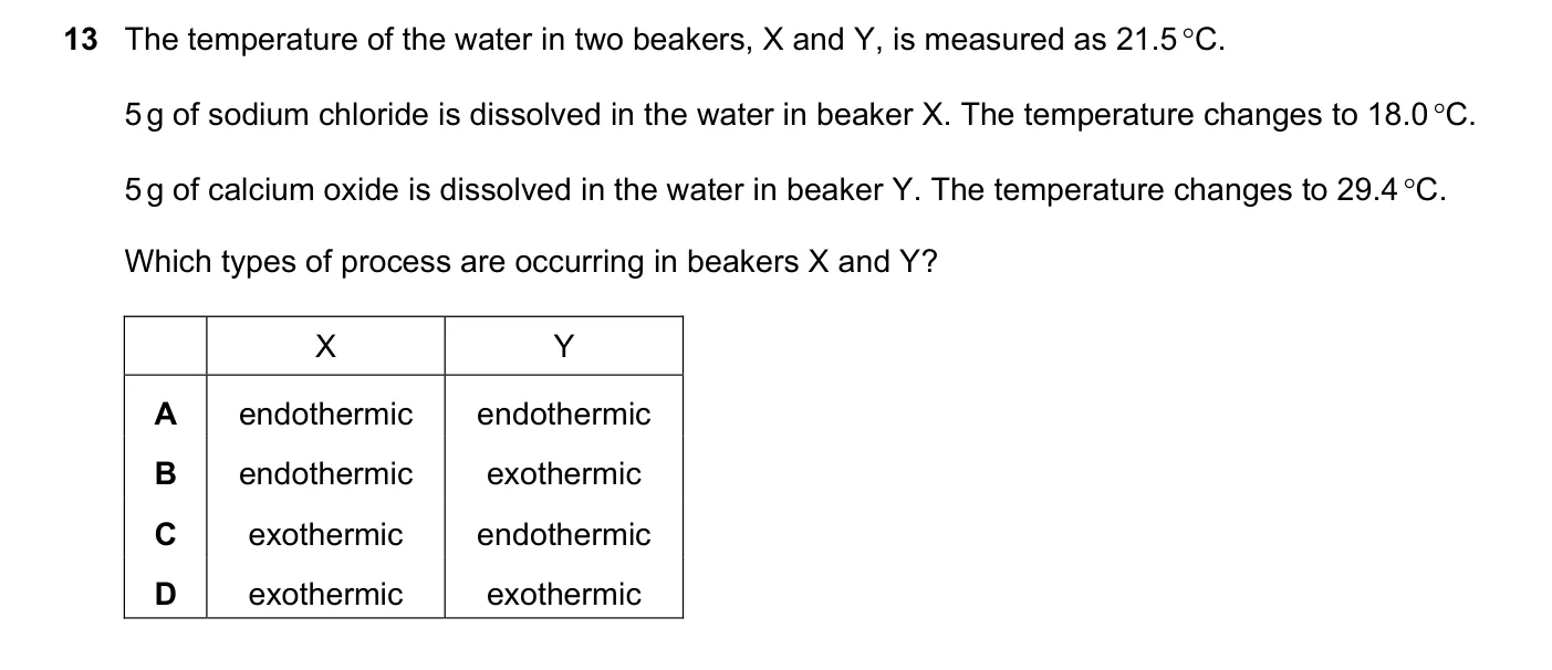 Question 13, November 2019, 0620 Paper 22