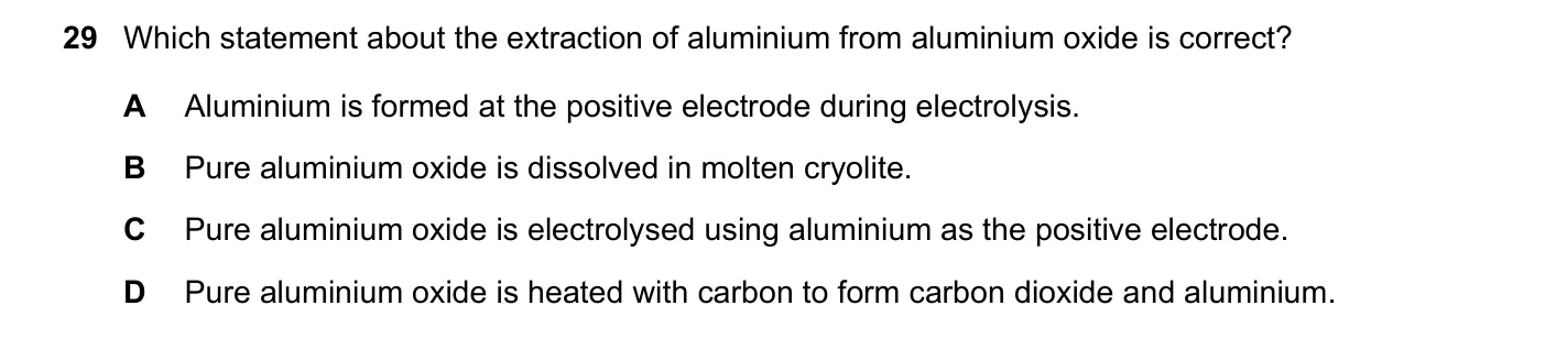 Question 29, November 2019, 0620 Paper 22