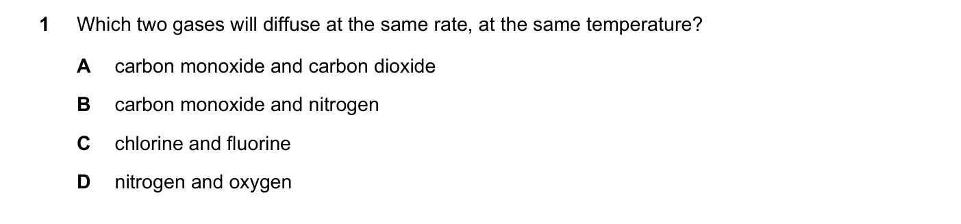Question 1, November 2019, 0620 Paper 23