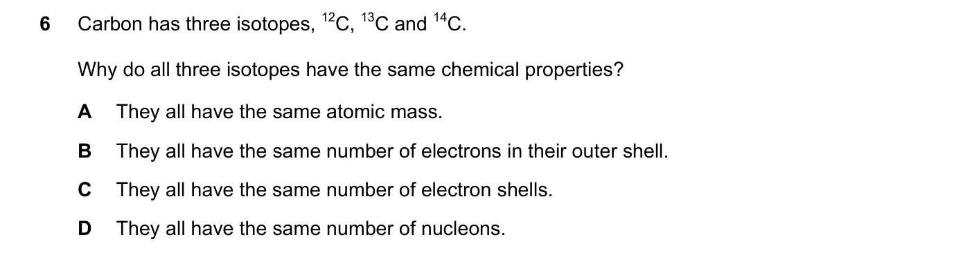 Question 6, November 2019, 0620 Paper 23