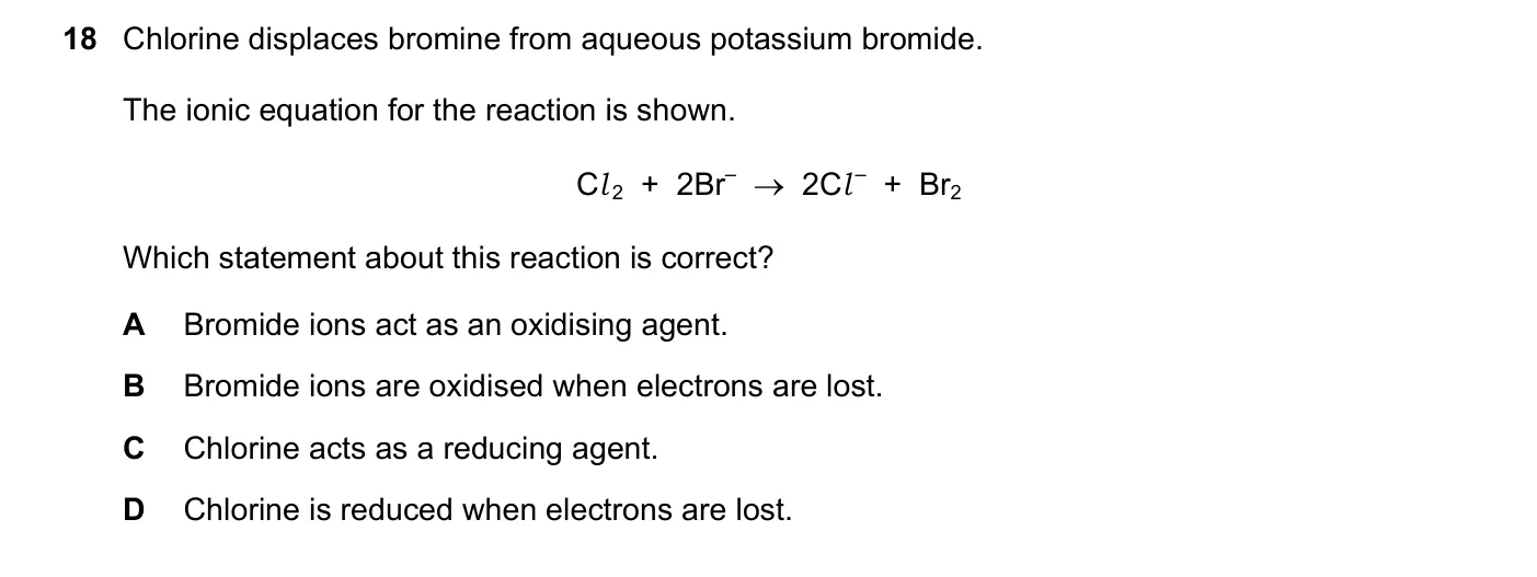 Question 18, November 2019, 0620 Paper 23