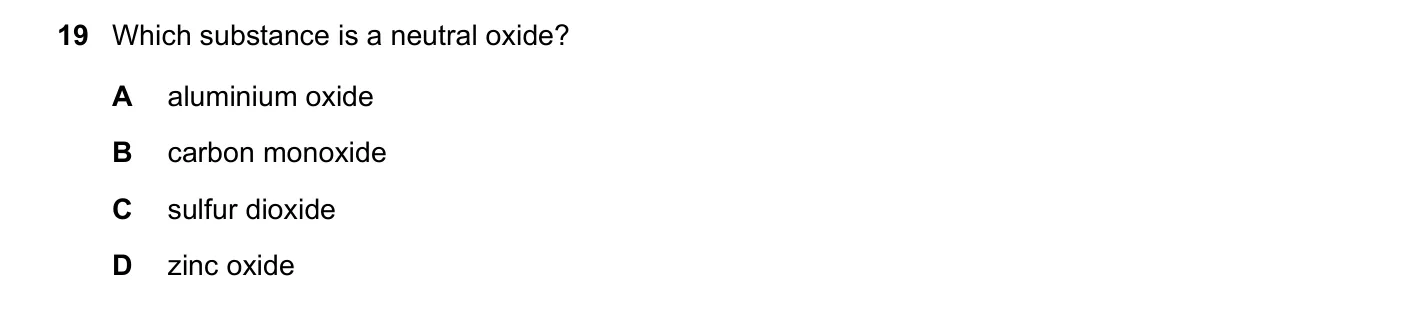 Question 19, November 2019, 0620 Paper 23