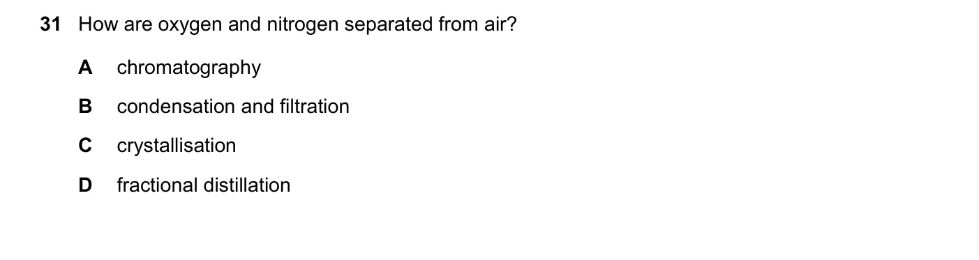 Question 31, November 2019, 0620 Paper 23