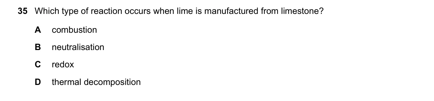 Question 35, November 2019, 0620 Paper 23