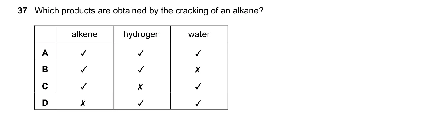 Question 37, November 2019, 0620 Paper 23