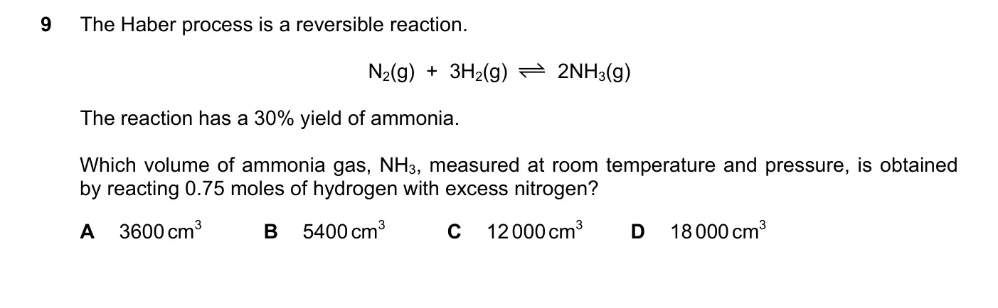 Question 9, June 2020, 0620 Paper 21