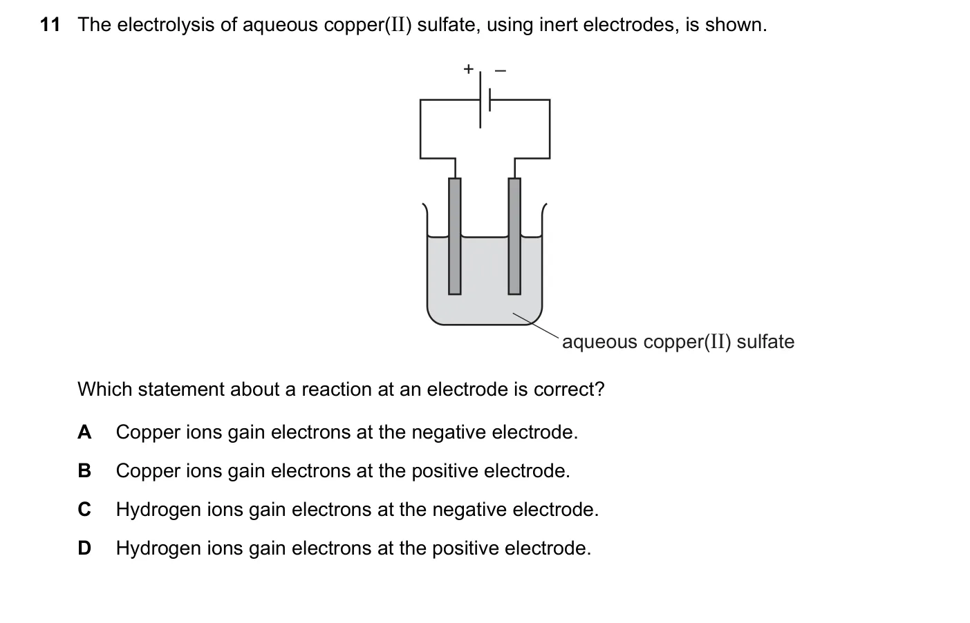 Question 11, June 2020, 0620 Paper 21