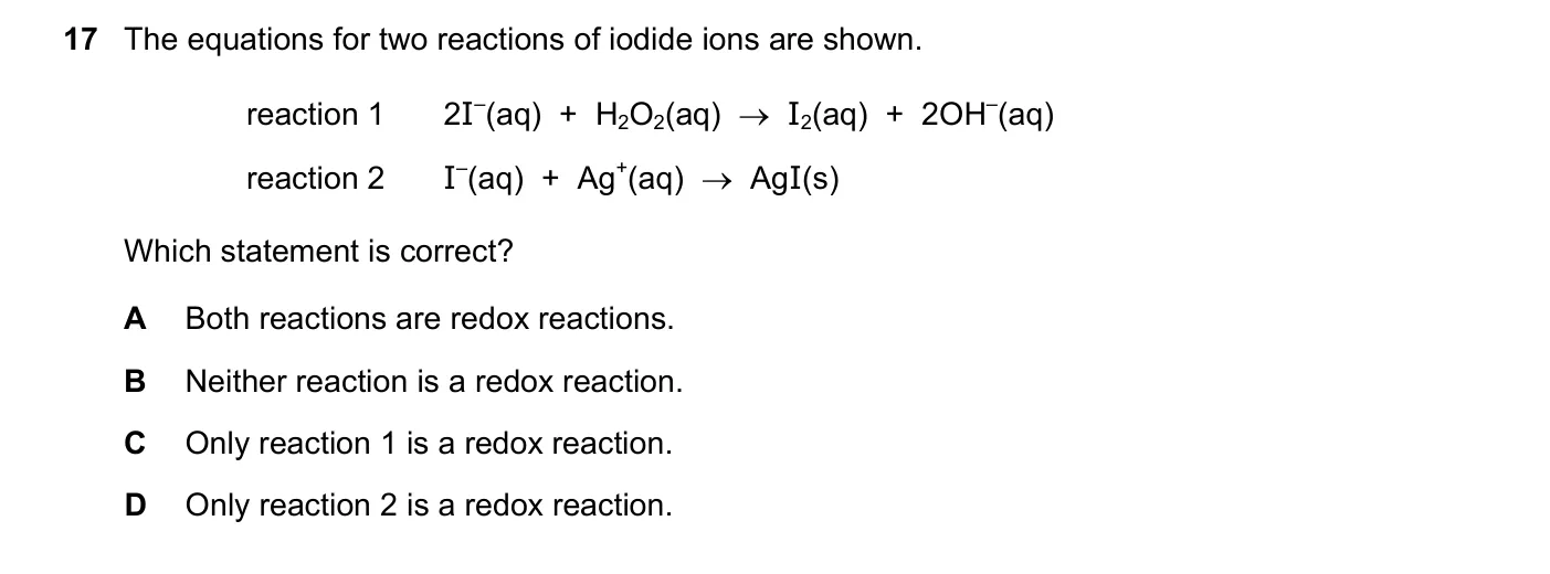 Question 17, June 2020, 0620 Paper 21