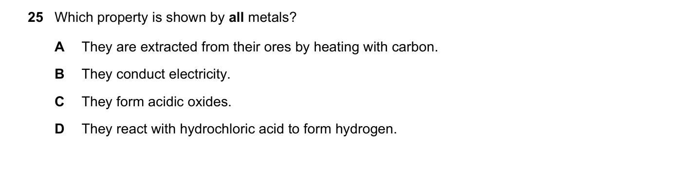 Question 25, June 2020, 0620 Paper 21
