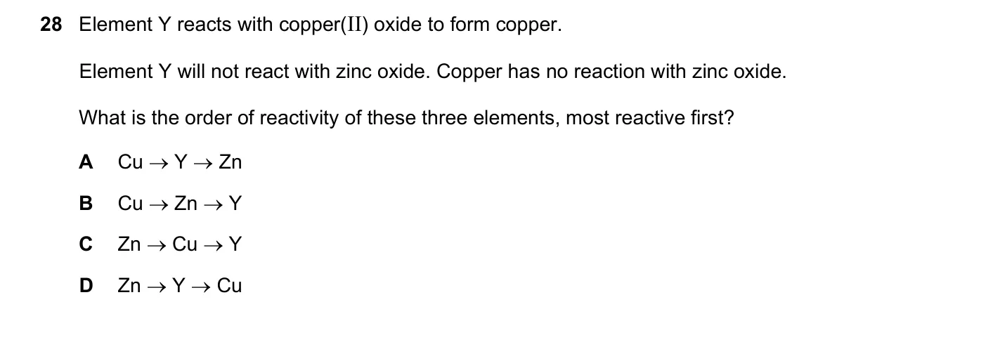 Question 28, June 2020, 0620 Paper 21