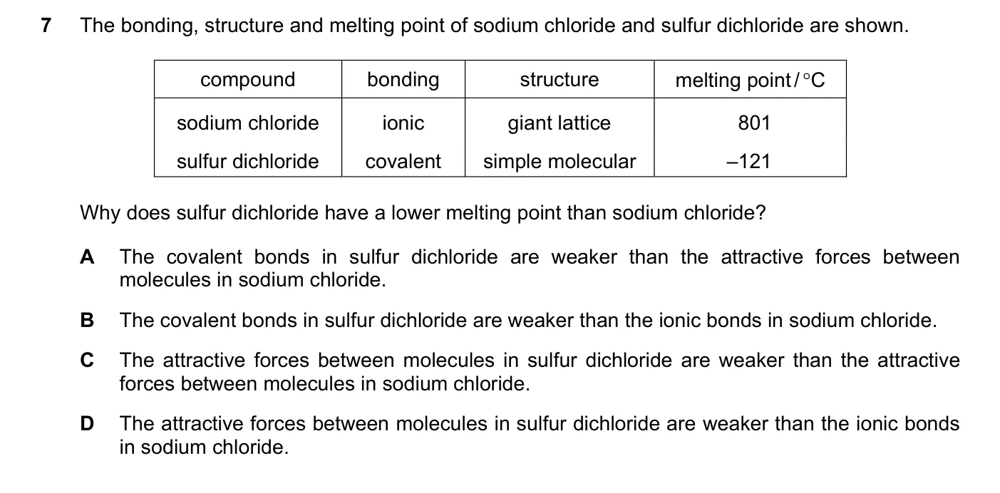 Question 7, June 2020, 0620 Paper 22