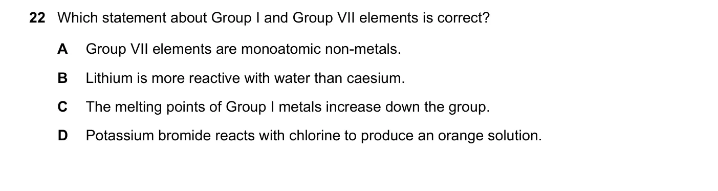 Question 22, June 2020, 0620 Paper 22