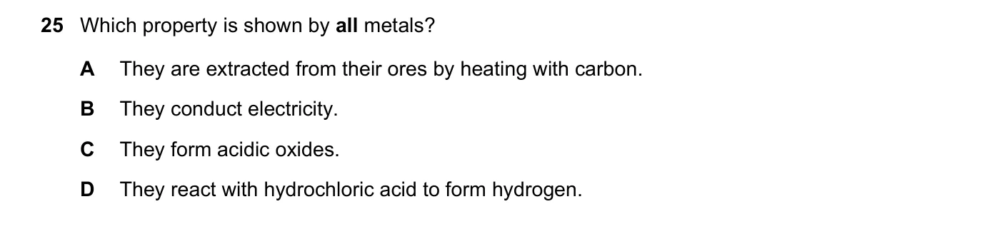 Question 25, June 2020, 0620 Paper 22