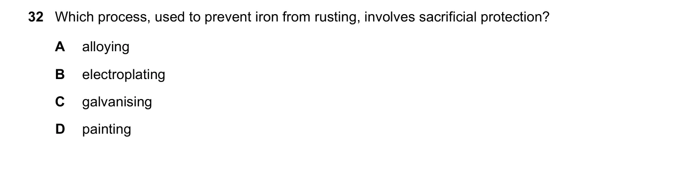 Question 32, June 2020, 0620 Paper 22