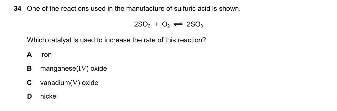 Question 34, June 2020, 0620 Paper 22