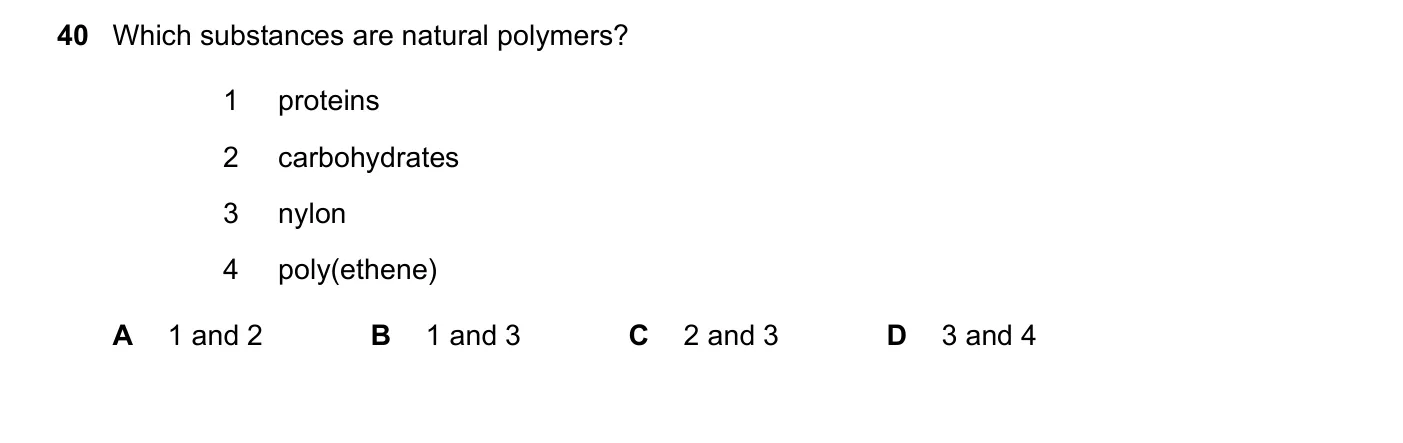 Question 40, June 2020, 0620 Paper 22