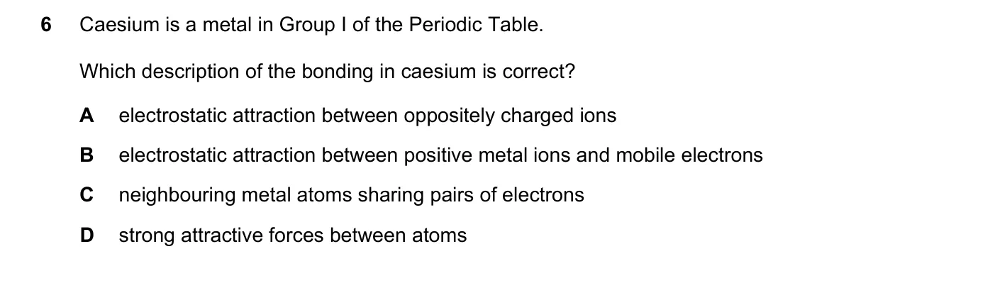 Question 6, June 2020, 0620 Paper 23