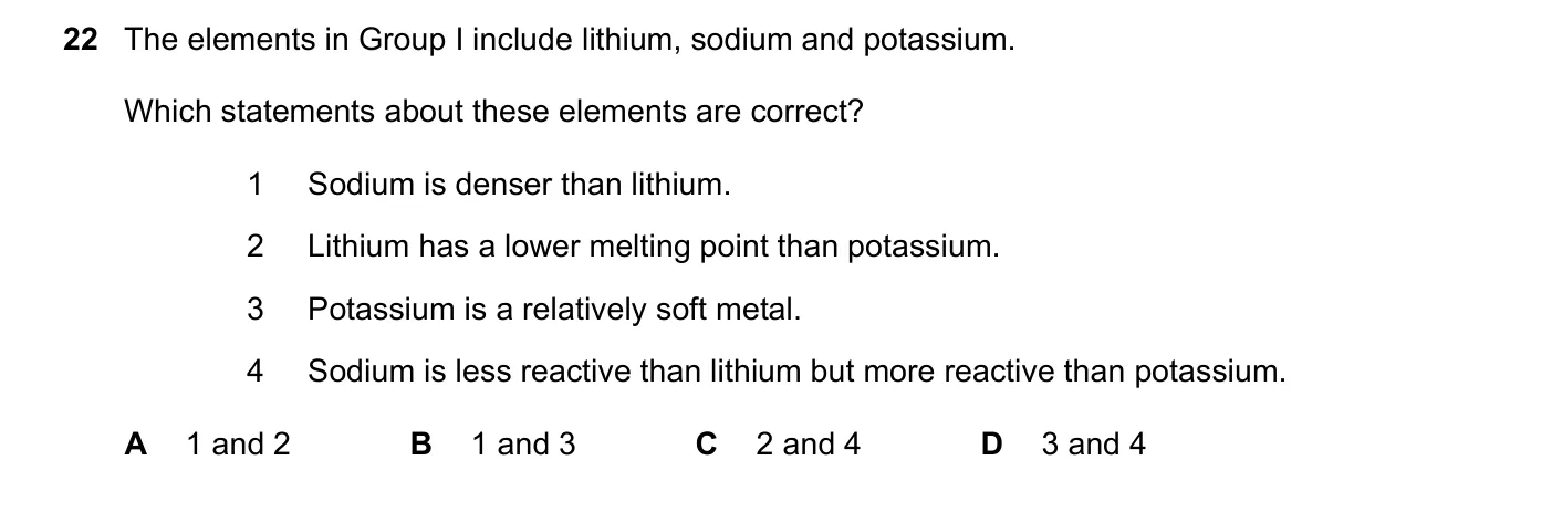 Question 22, June 2020, 0620 Paper 23