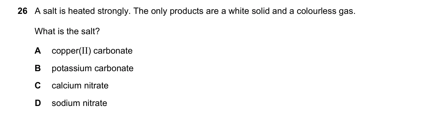 Question 26, June 2020, 0620 Paper 23