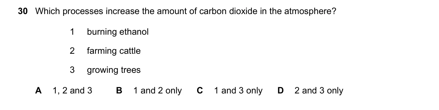 Question 30, June 2020, 0620 Paper 23