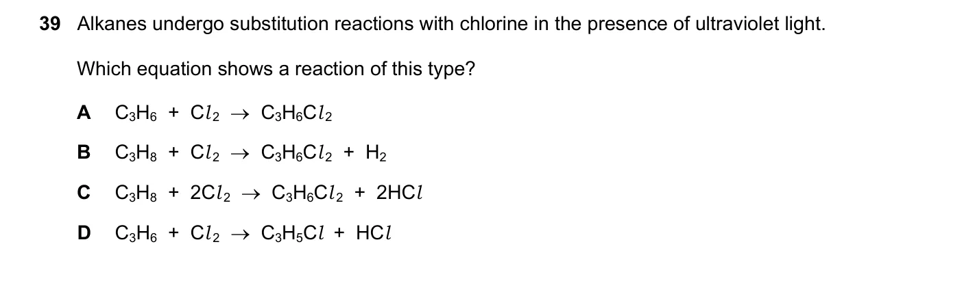 Question 39, June 2020, 0620 Paper 23