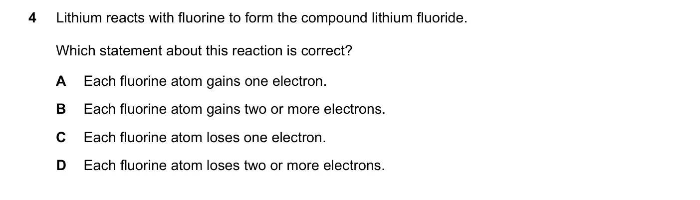 Question 4, March 2020, 0620 Paper 22