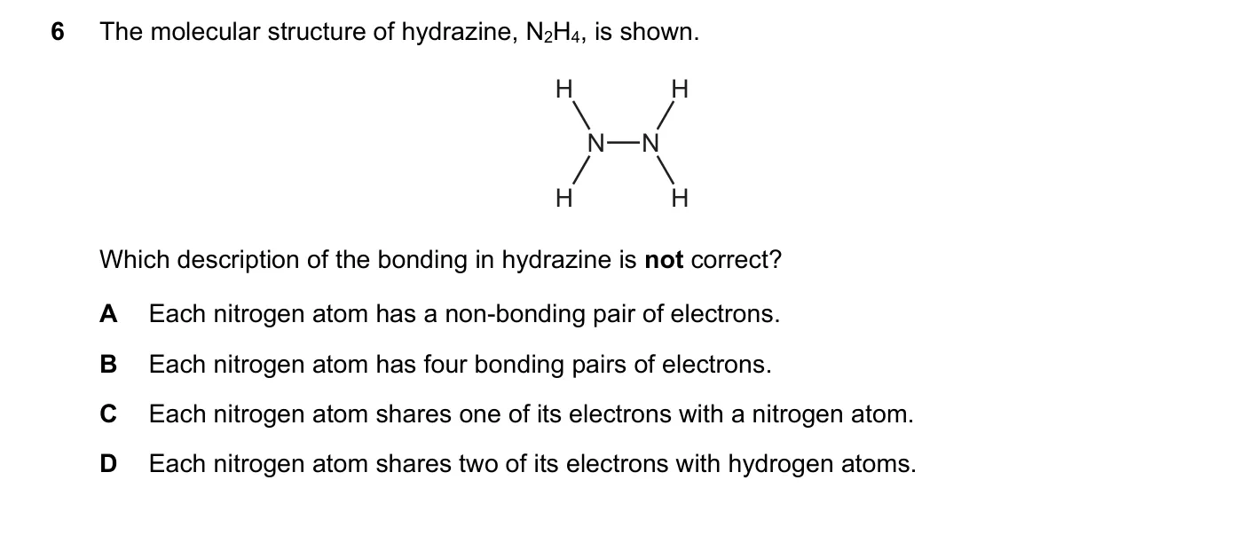 Question 6, March 2020, 0620 Paper 22