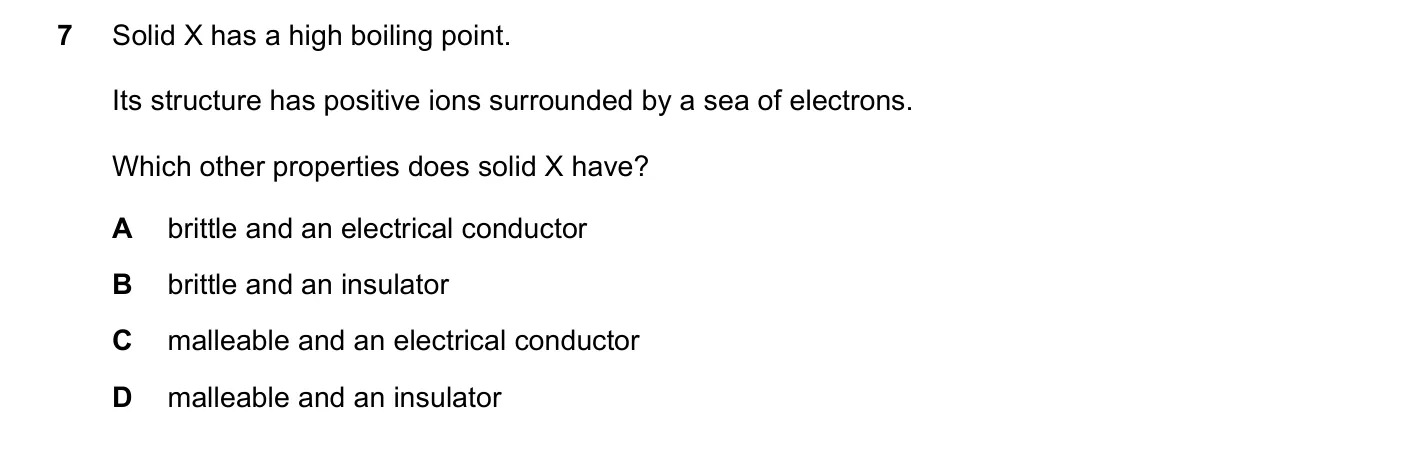 Question 7, March 2020, 0620 Paper 22