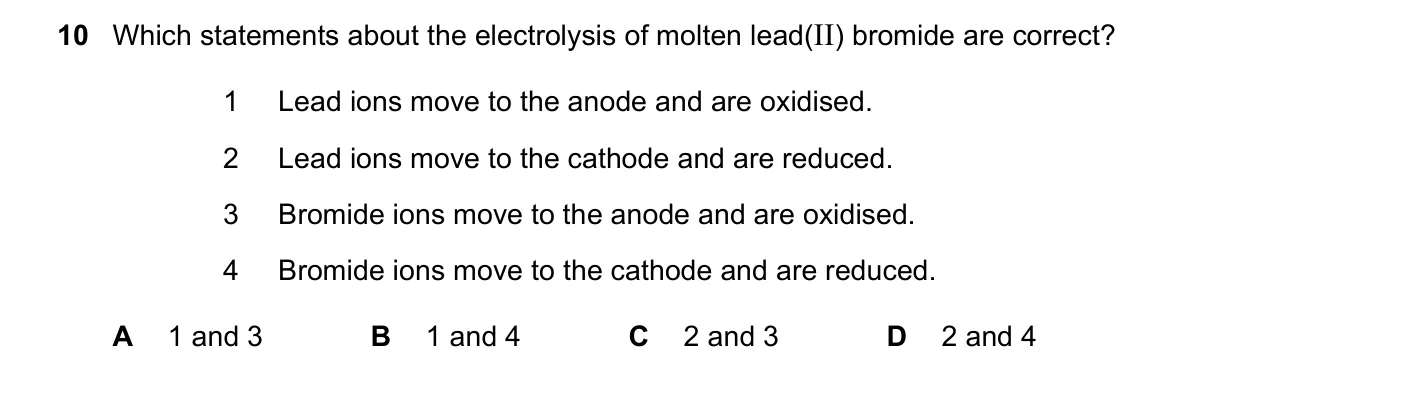 Question 10, March 2020, 0620 Paper 22