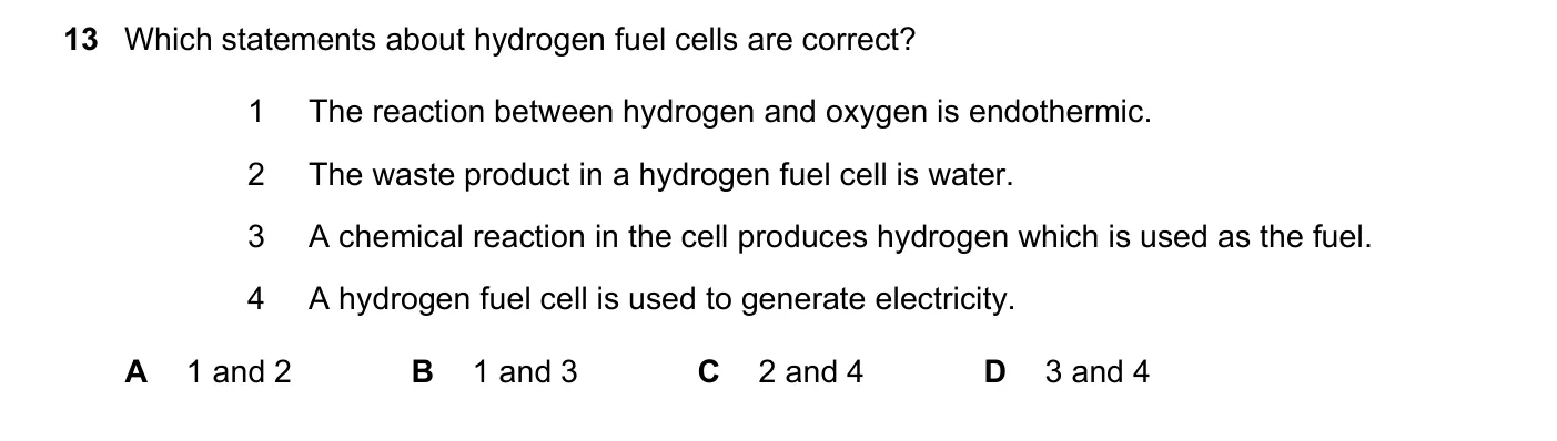 Question 13, March 2020, 0620 Paper 22