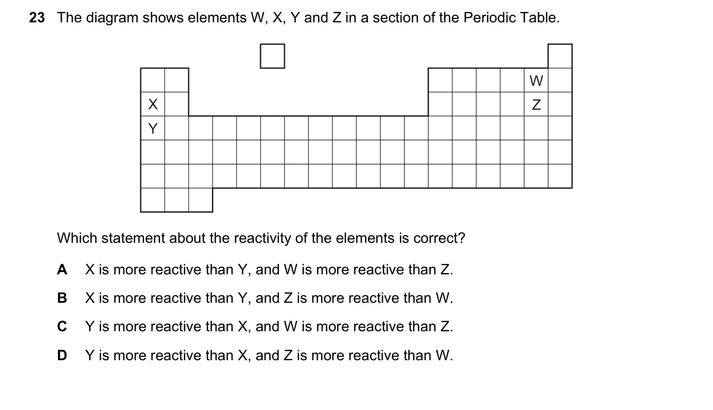 Question 23, March 2020, 0620 Paper 22