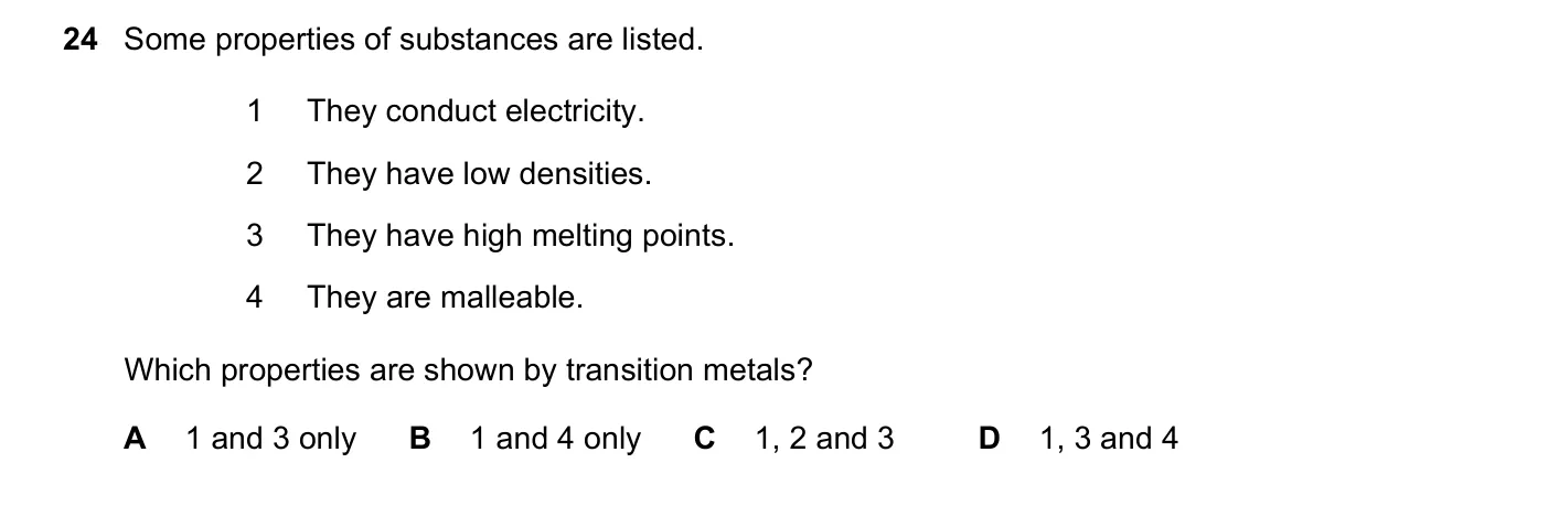 Question 24, March 2020, 0620 Paper 22