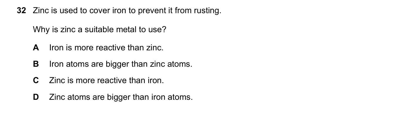 Question 32, March 2020, 0620 Paper 22